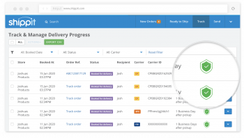 Transit Protection Shippit Tracking